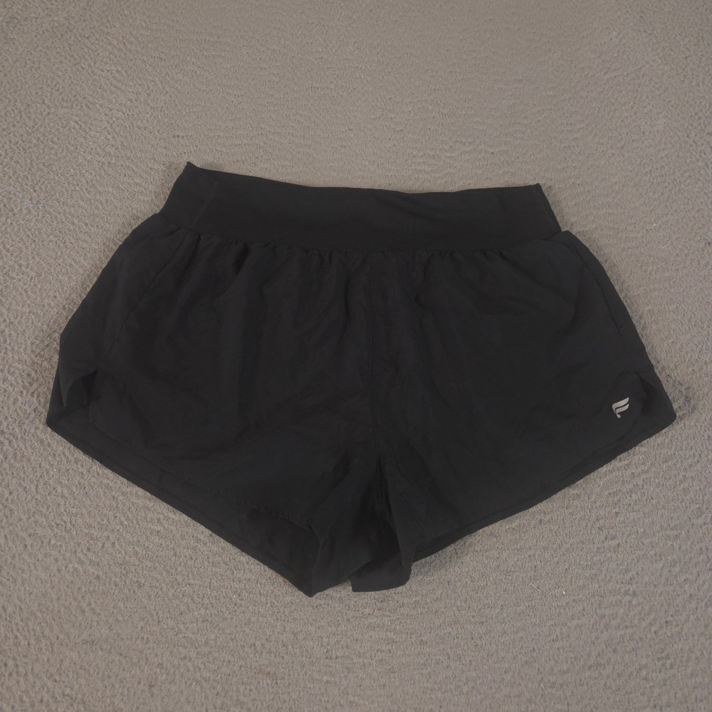 Fabletics Shorts Womens XL Black Sunchaser 3" Brief Lined Active Running Workout